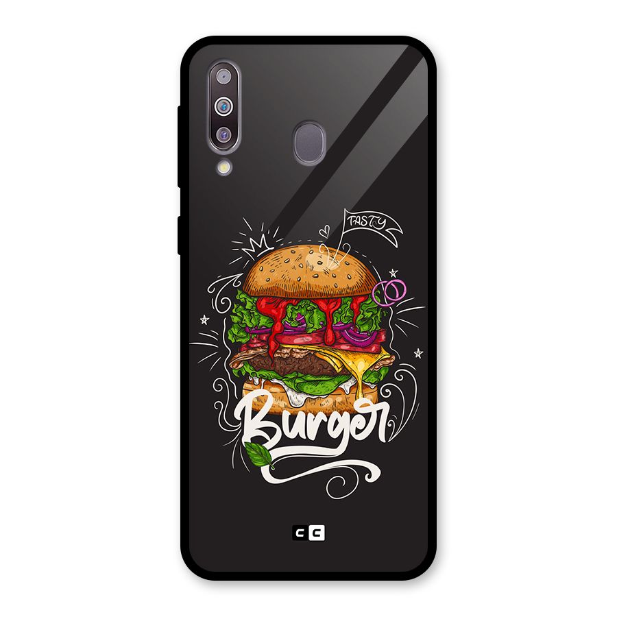 Burger Lover Glass Back Case for Galaxy M30