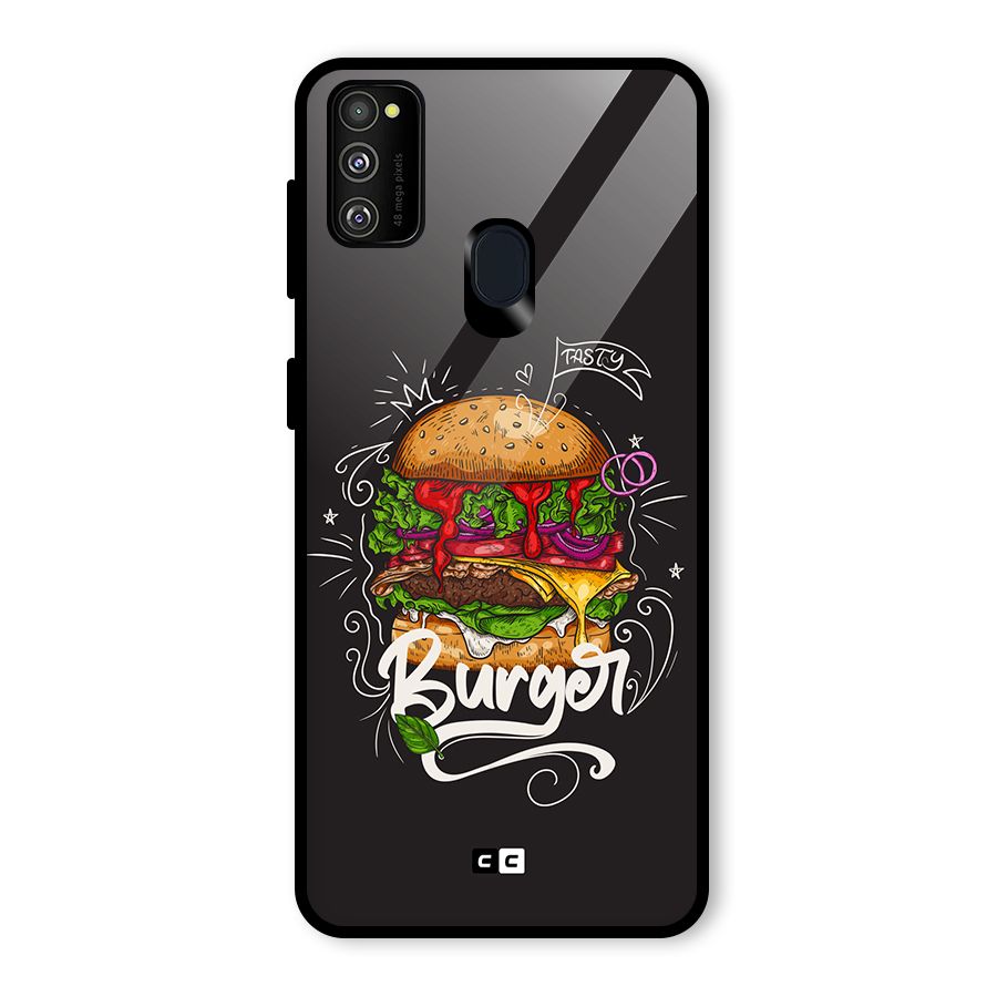 Burger Lover Glass Back Case for Galaxy M30s