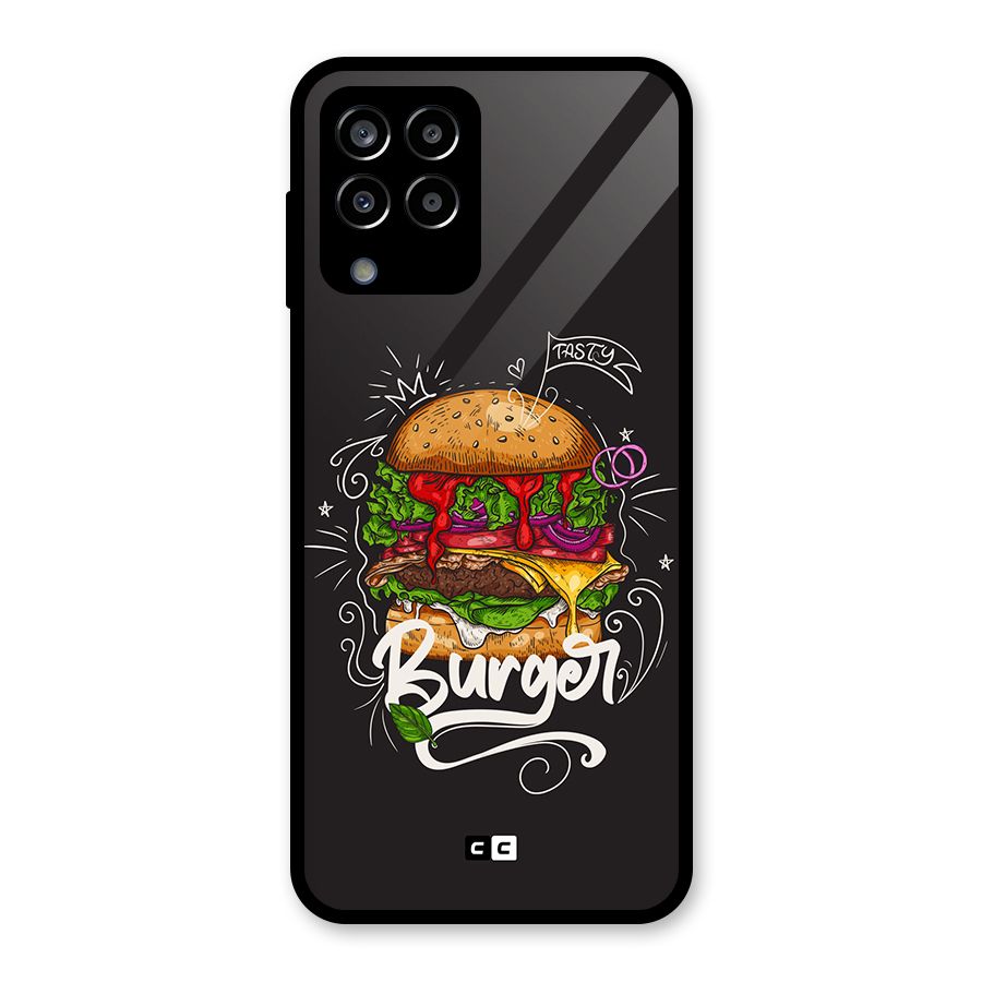 Burger Lover Glass Back Case for Galaxy M33