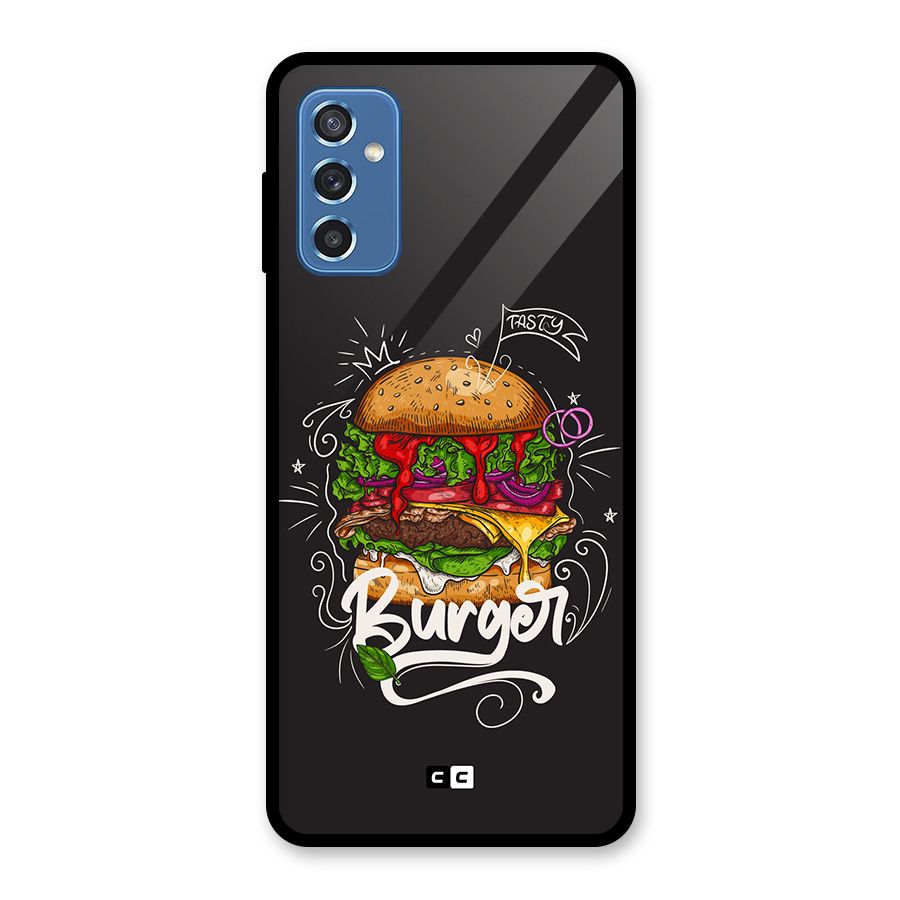 Burger Lover Glass Back Case for Galaxy M52 5G