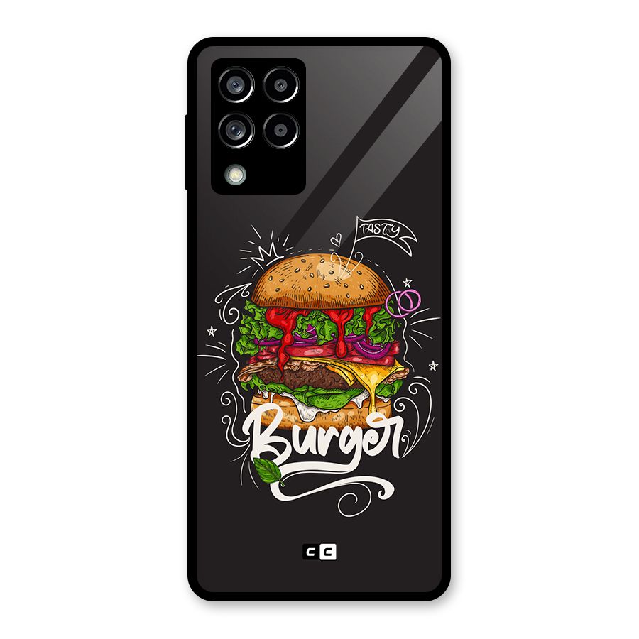 Burger Lover Glass Back Case for Galaxy M53 5G