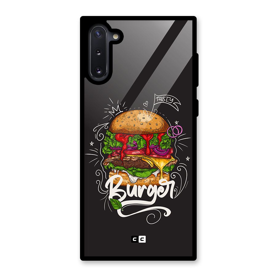 Burger Lover Glass Back Case for Galaxy Note 10