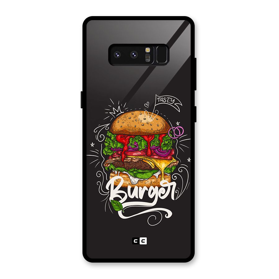 Burger Lover Glass Back Case for Galaxy Note 8