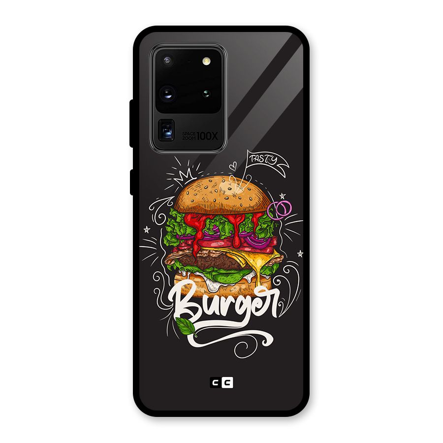 Burger Lover Glass Back Case for Galaxy S20 Ultra