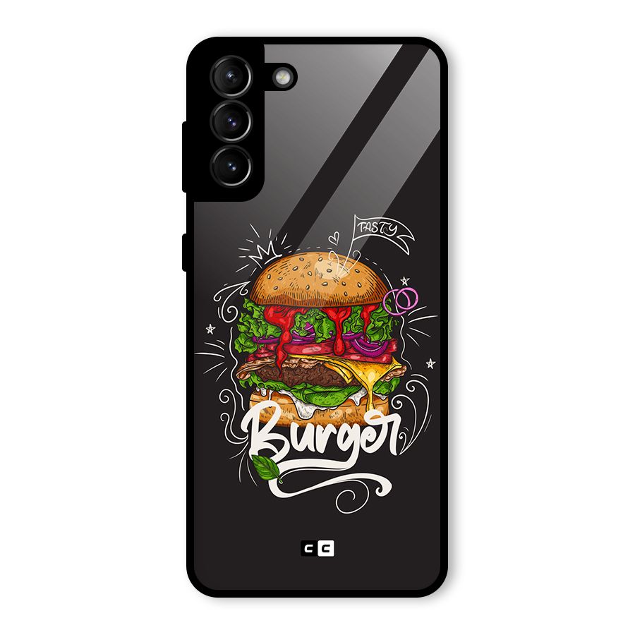 Burger Lover Glass Back Case for Galaxy S21 Plus
