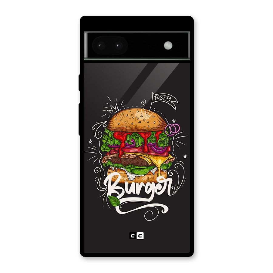 Burger Lover Glass Back Case for Google Pixel 6a