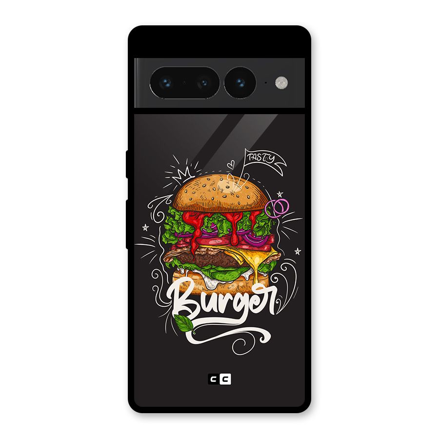 Burger Lover Glass Back Case for Google Pixel 7 Pro