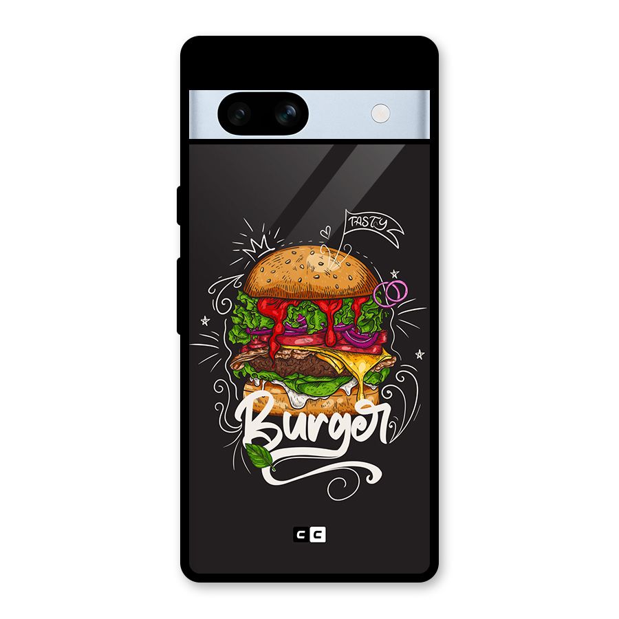 Burger Lover Glass Back Case for Google Pixel 7a