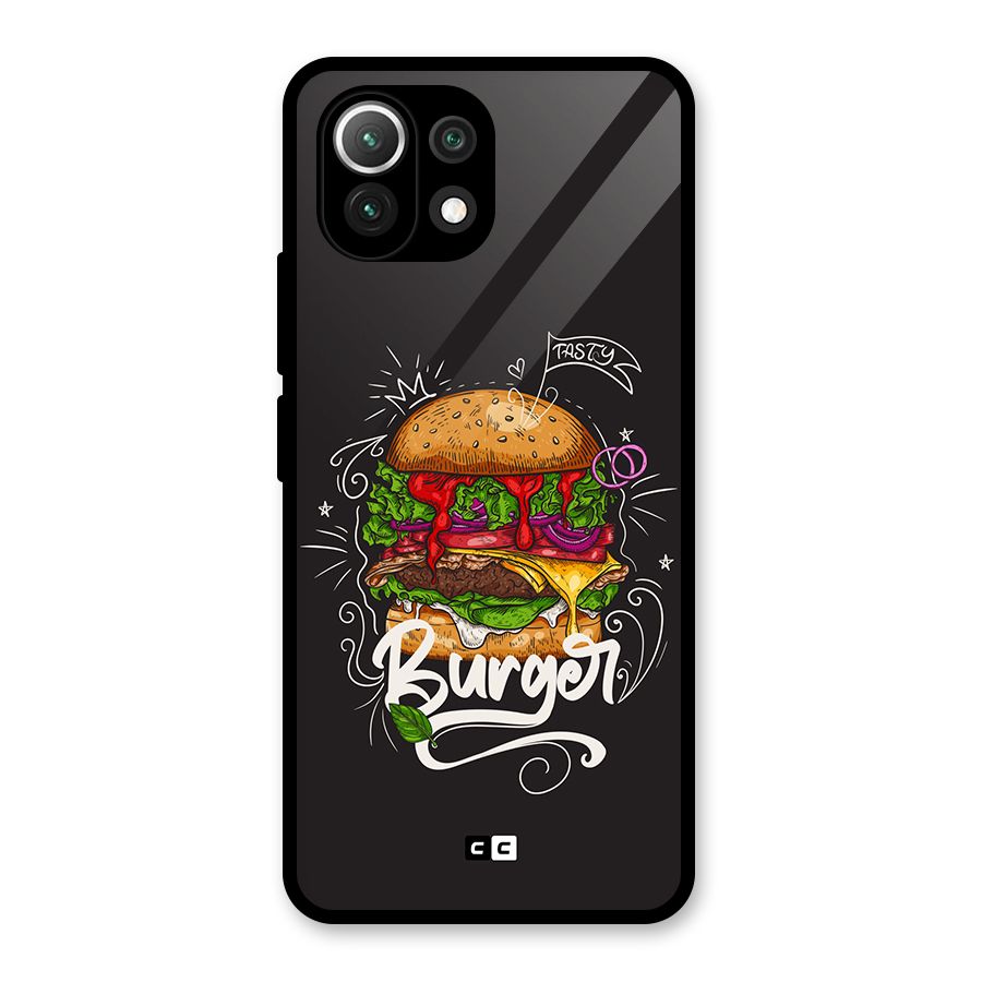 Burger Lover Glass Back Case for Mi 11 Lite