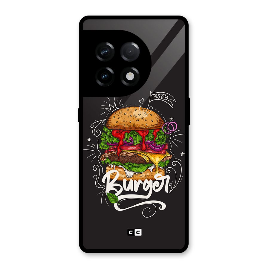 Burger Lover Glass Back Case for OnePlus 11R