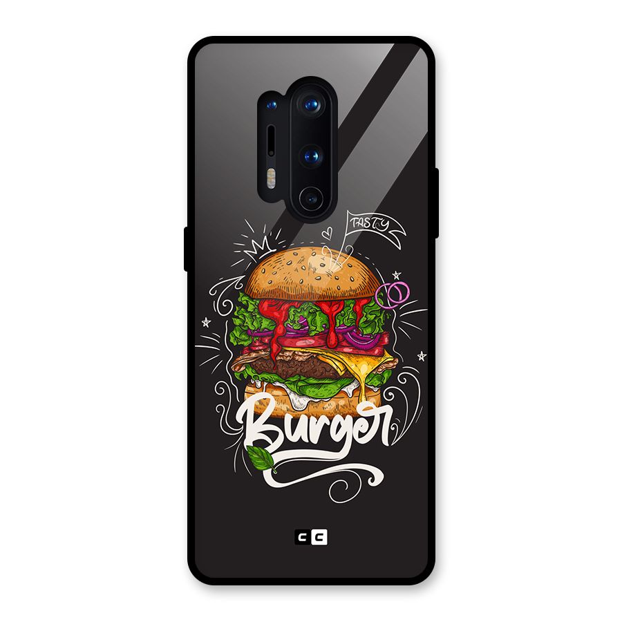 Burger Lover Glass Back Case for OnePlus 8 Pro