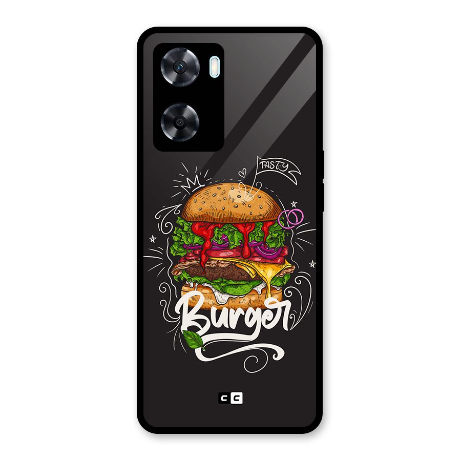 Burger Lover Glass Back Case for Oppo A77