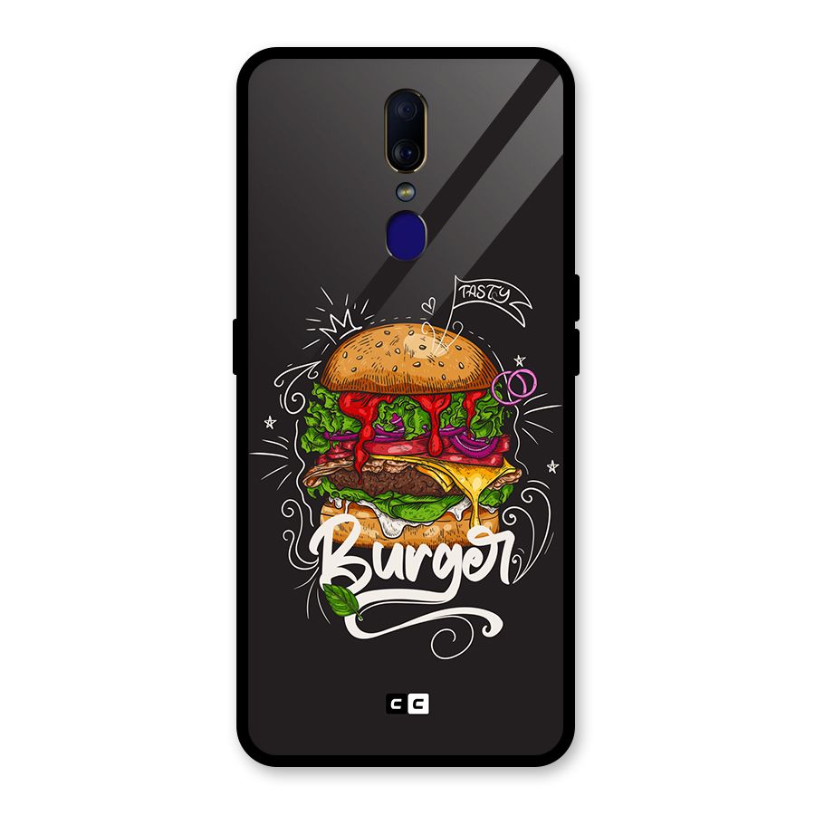 Burger Lover Glass Back Case for Oppo F11