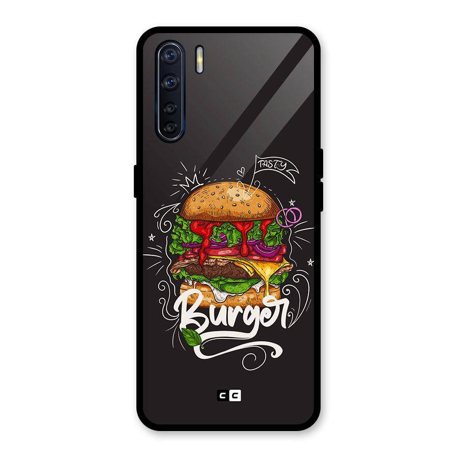 Burger Lover Glass Back Case for Oppo F15