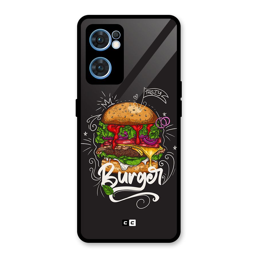 Burger Lover Glass Back Case for Oppo Reno7 5G