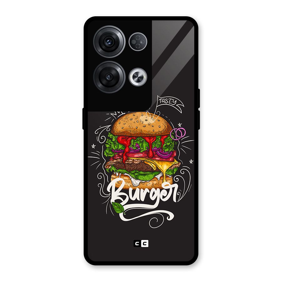 Burger Lover Glass Back Case for Oppo Reno8 Pro 5G