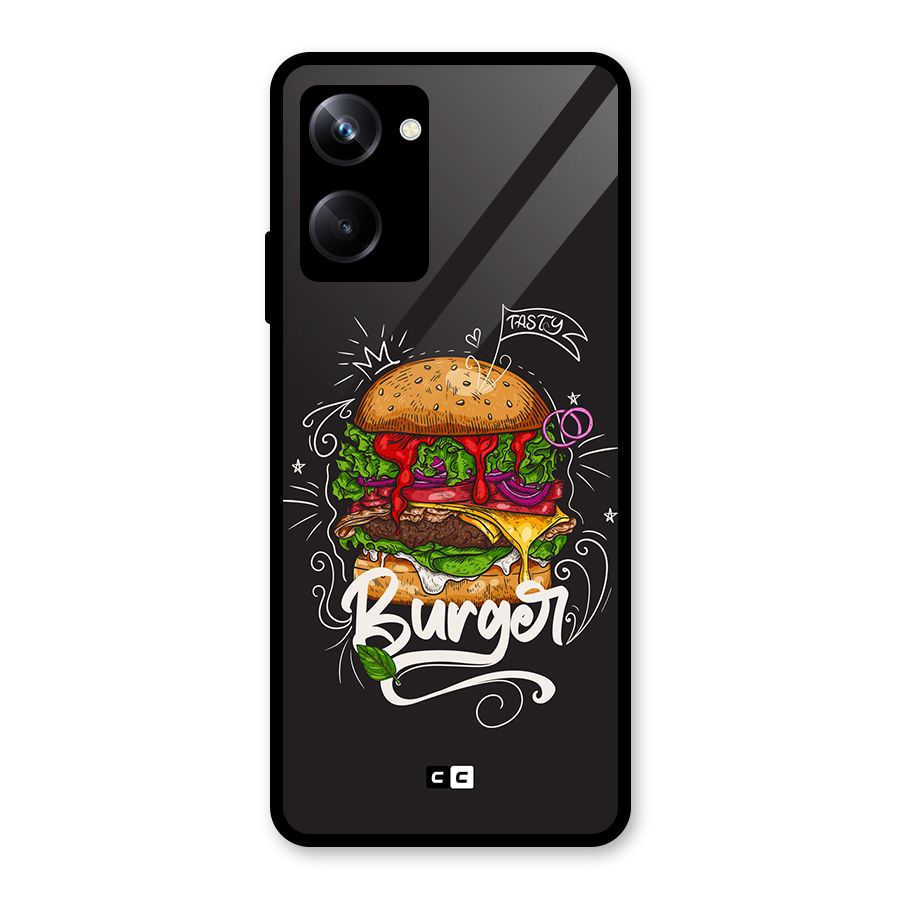 Burger Lover Glass Back Case for Realme 10 Pro