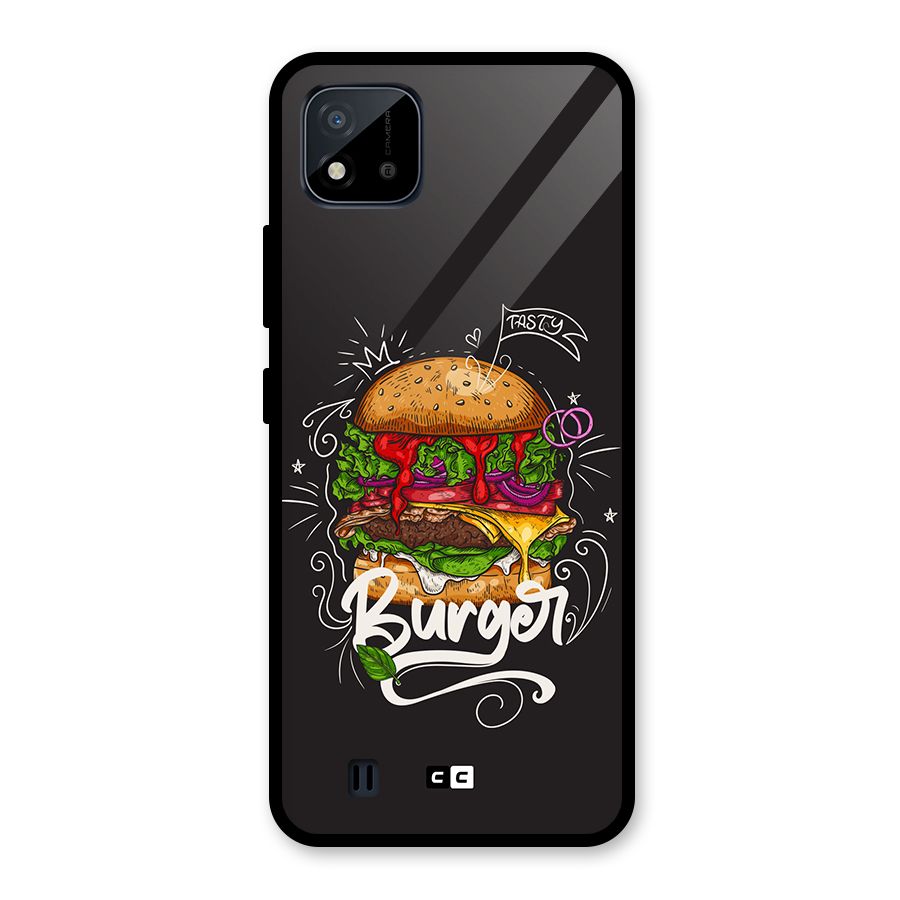 Burger Lover Glass Back Case for Realme C11 2021