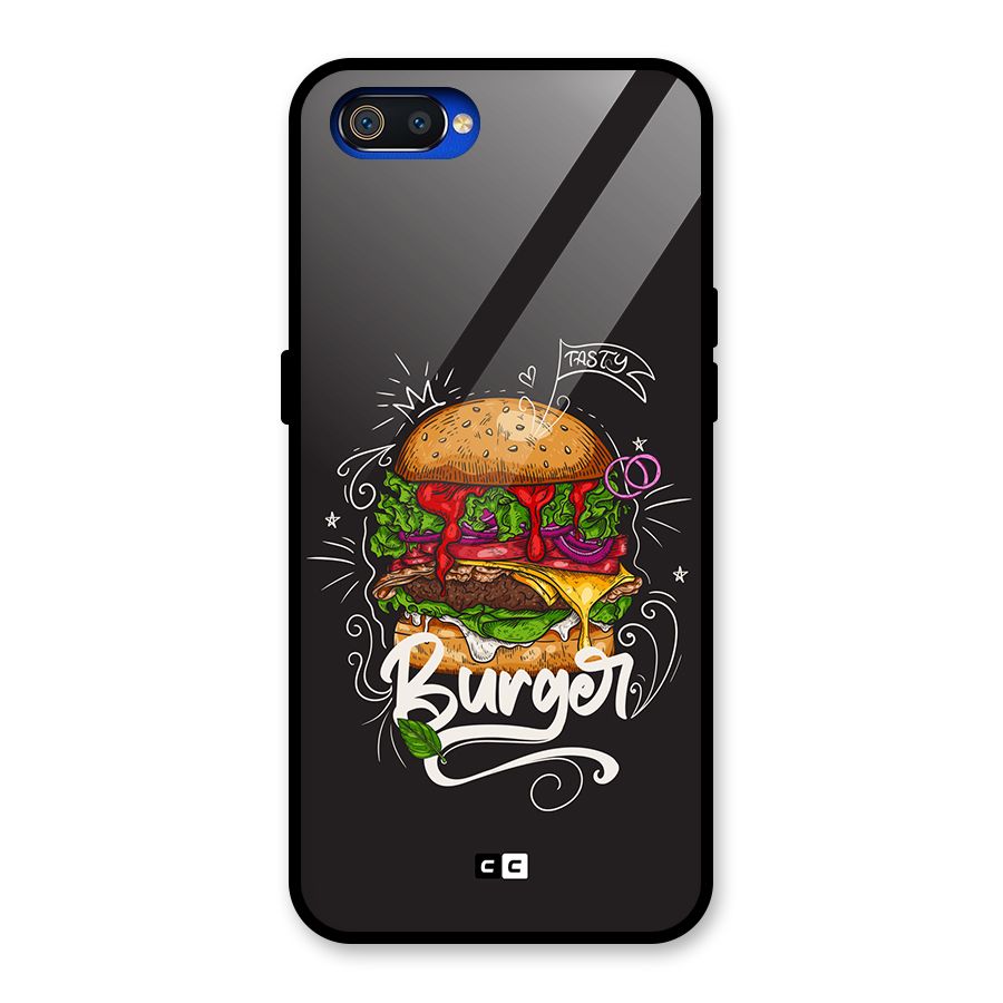 Burger Lover Glass Back Case for Realme C2