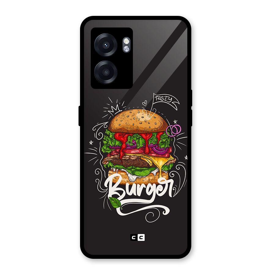 Burger Lover Glass Back Case for Realme Narzo 50 5G