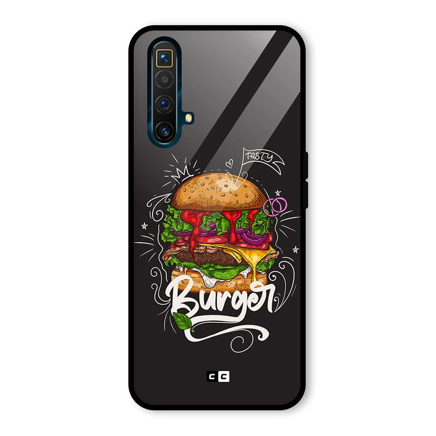 Burger Lover Glass Back Case for Realme X3