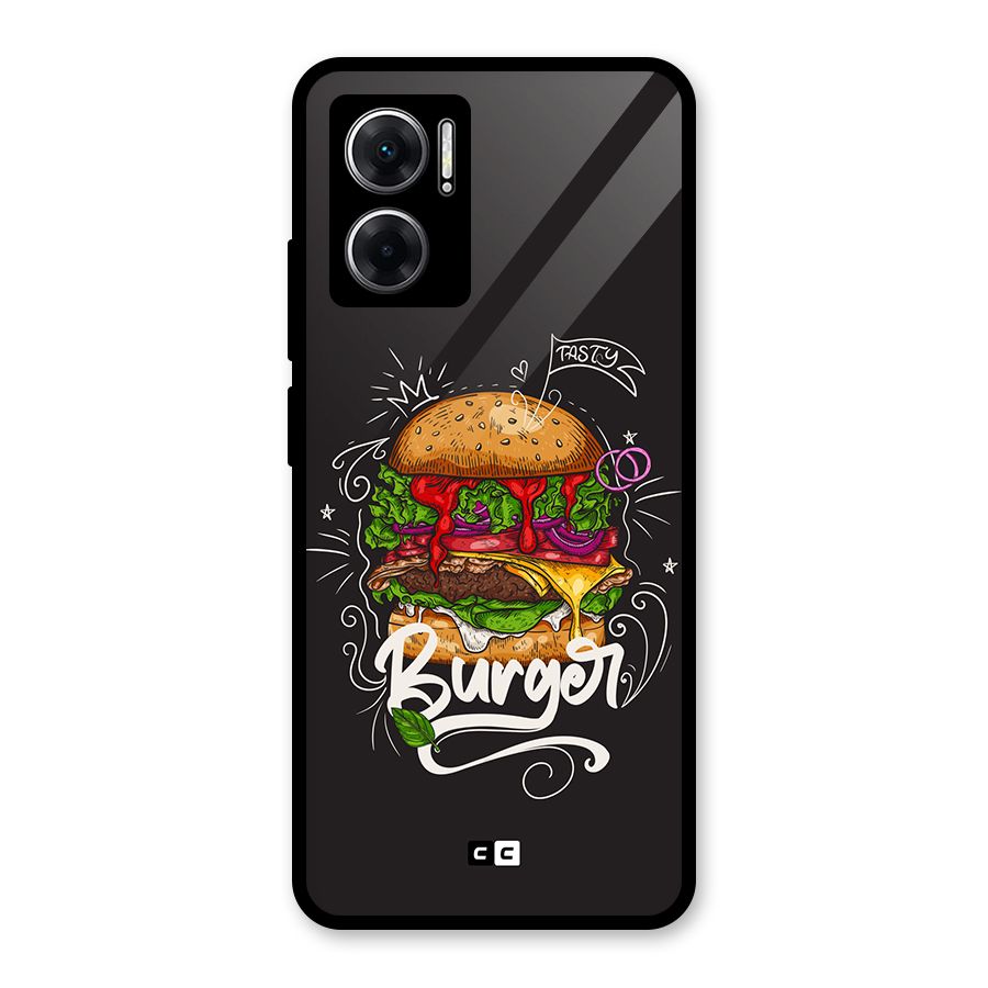 Burger Lover Glass Back Case for Redmi 11 Prime 5G