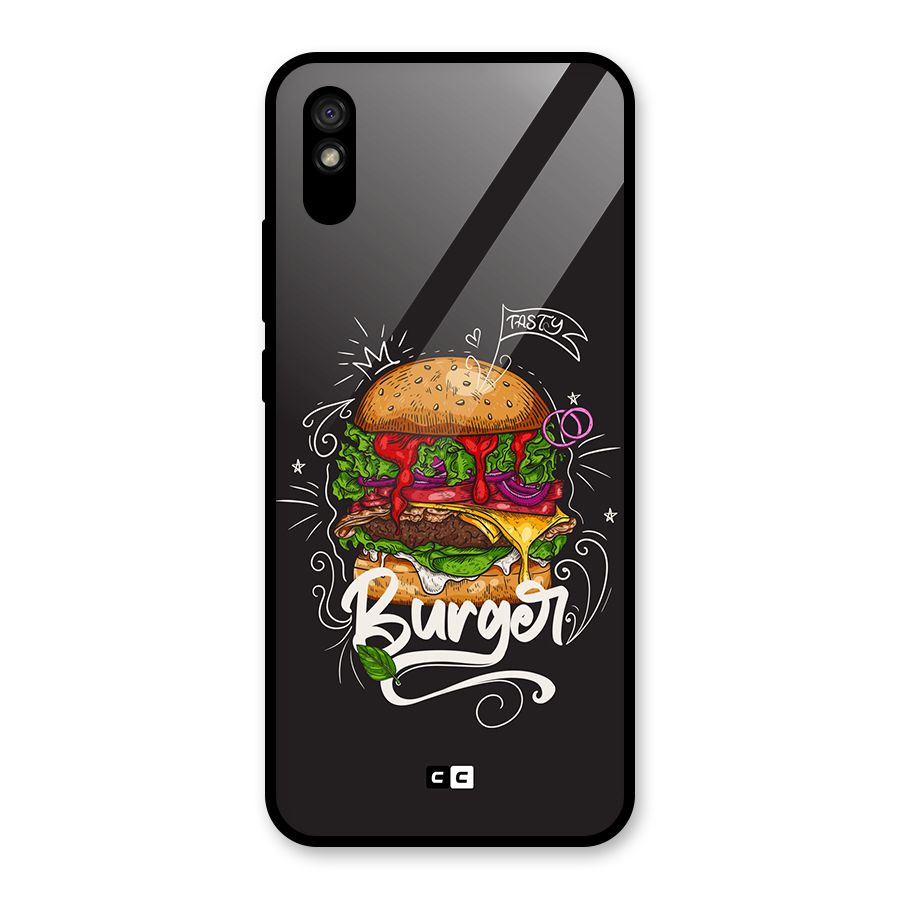 Burger Lover Glass Back Case for Redmi 9i