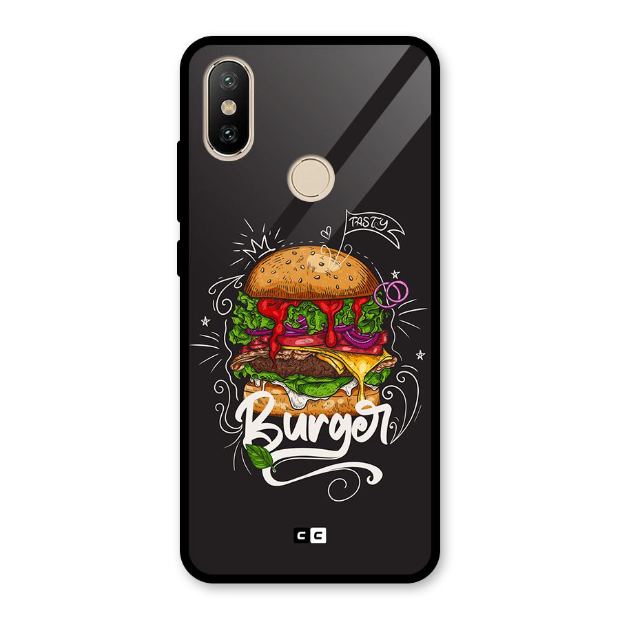 Burger Lover Glass Back Case for Redmi A2