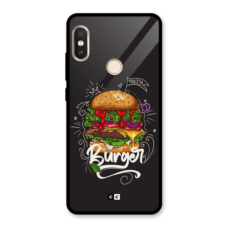 Burger Lover Glass Back Case for Redmi Note 5 Pro