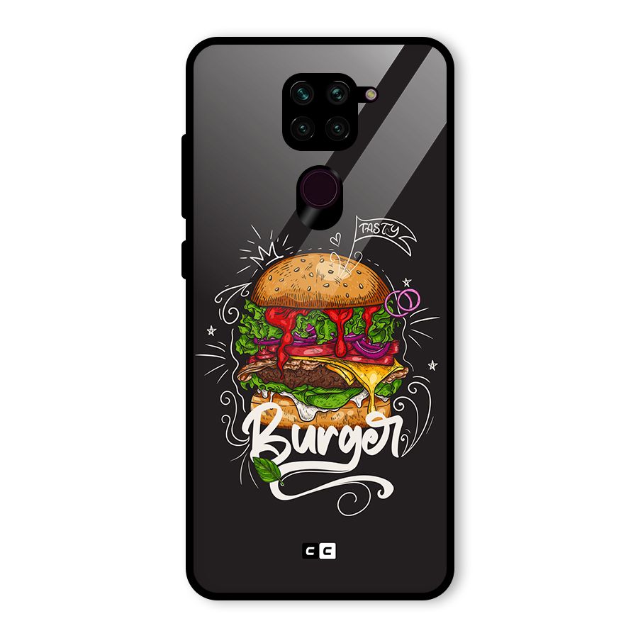 Burger Lover Glass Back Case for Redmi Note 9