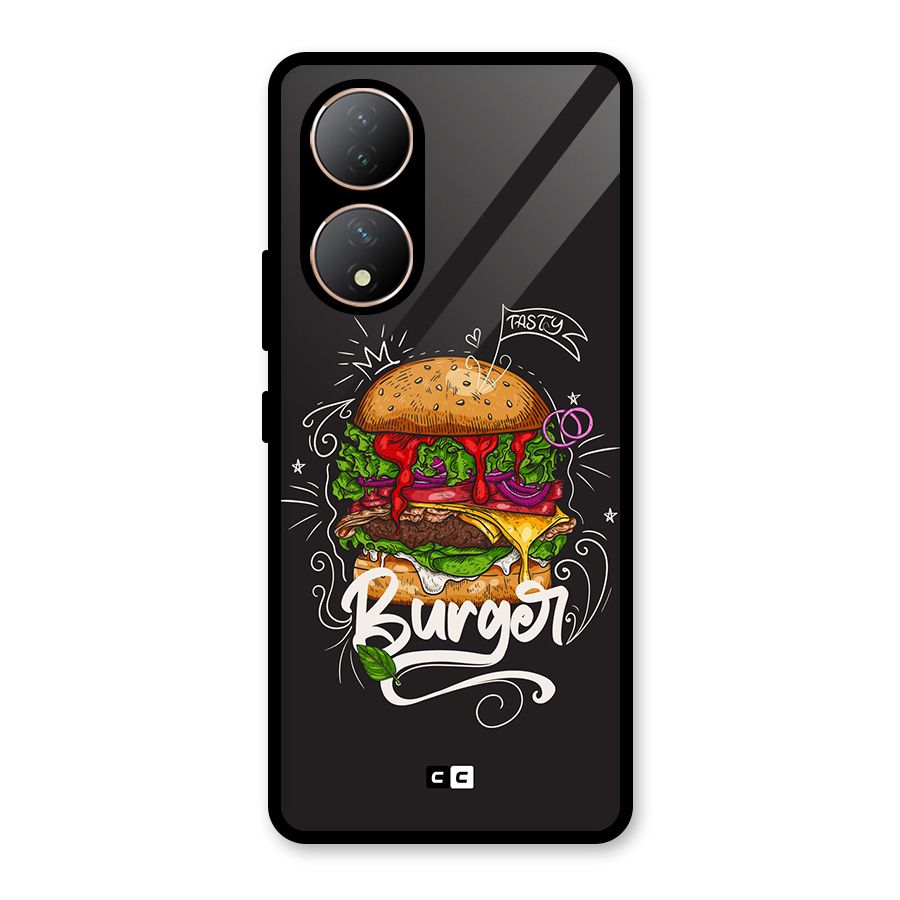 Burger Lover Glass Back Case for Vivo T2