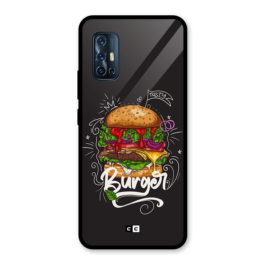 Burger Lover Glass Back Case for Vivo V17