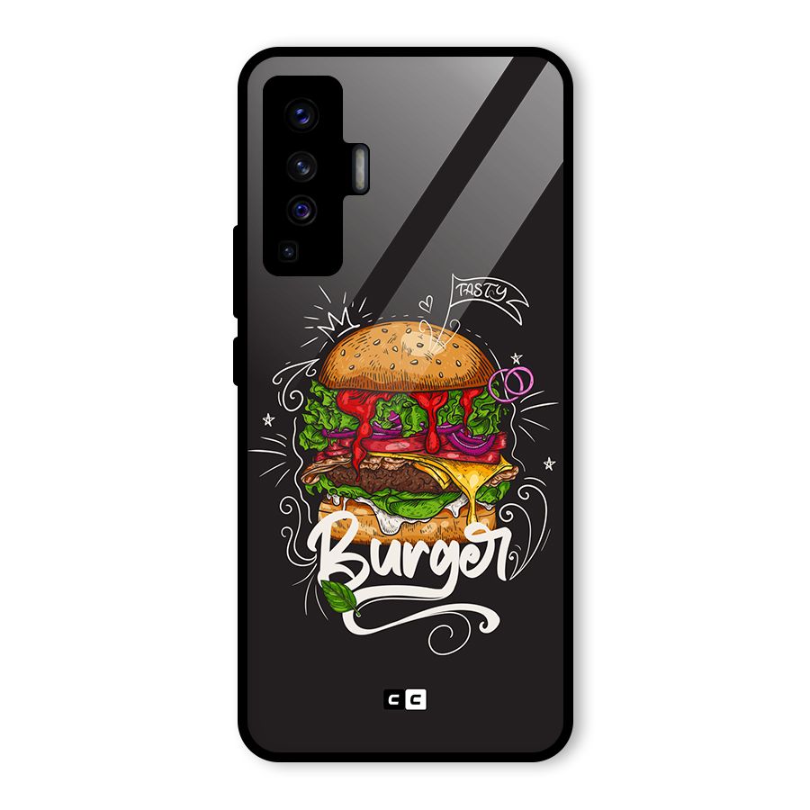 Burger Lover Glass Back Case for Vivo X50