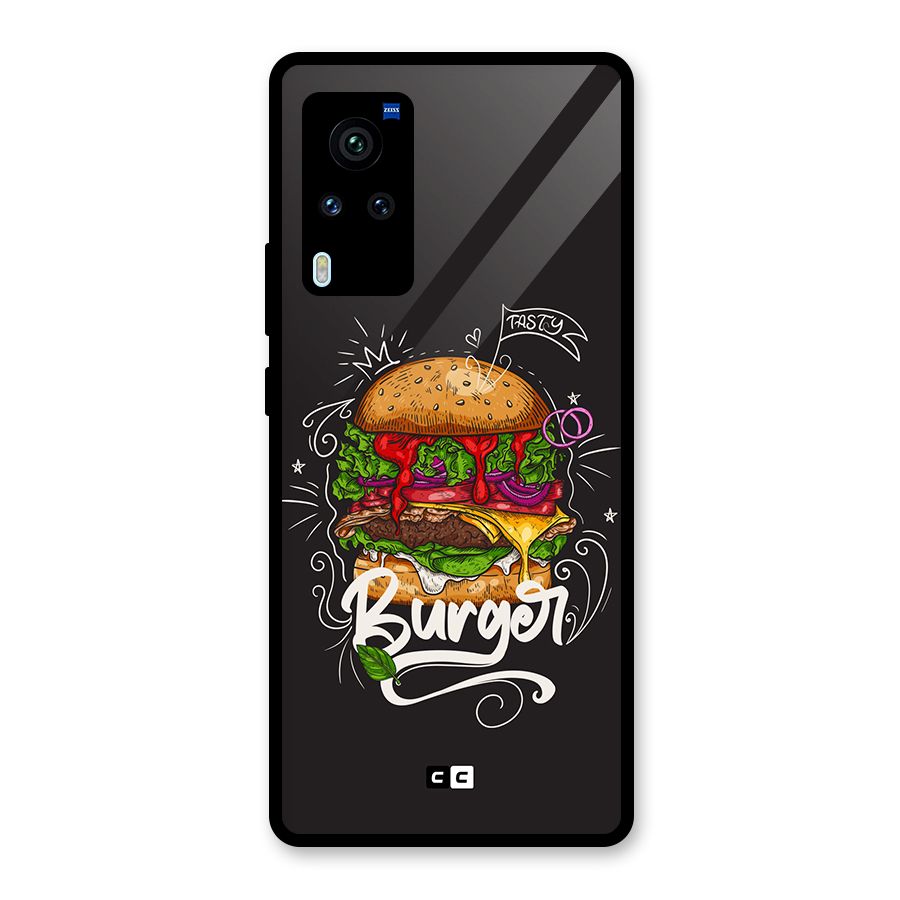 Burger Lover Glass Back Case for Vivo X60 Pro