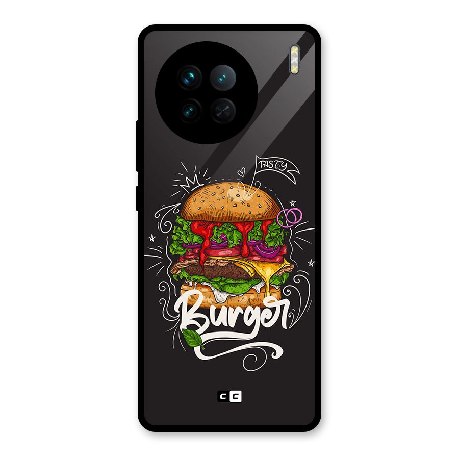 Burger Lover Glass Back Case for Vivo X90