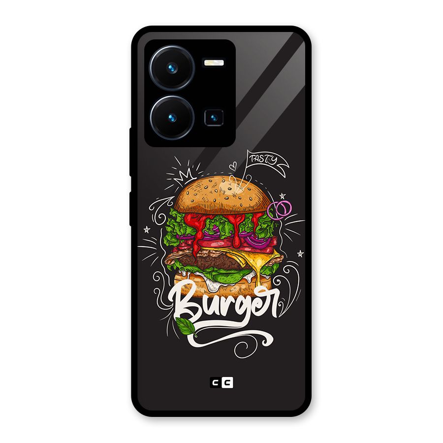 Burger Lover Glass Back Case for Vivo Y35