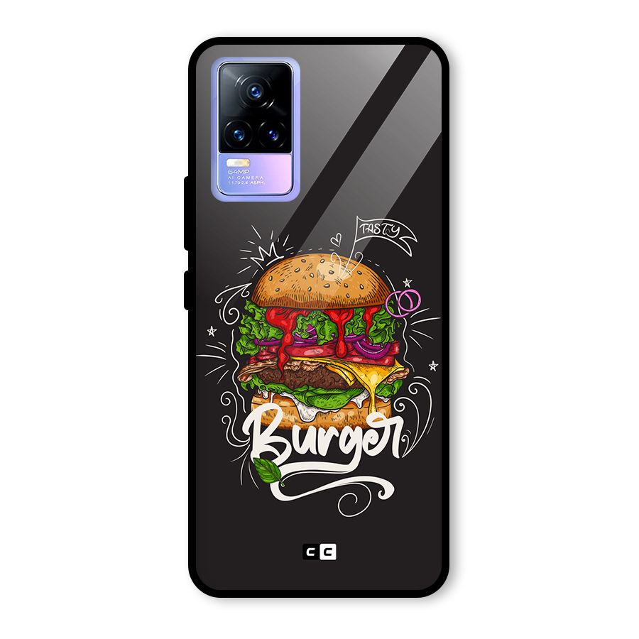Burger Lover Glass Back Case for Vivo Y73