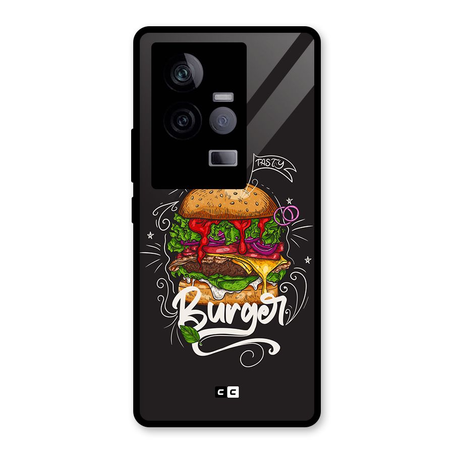 Burger Lover Glass Back Case for Vivo iQOO 11 5G