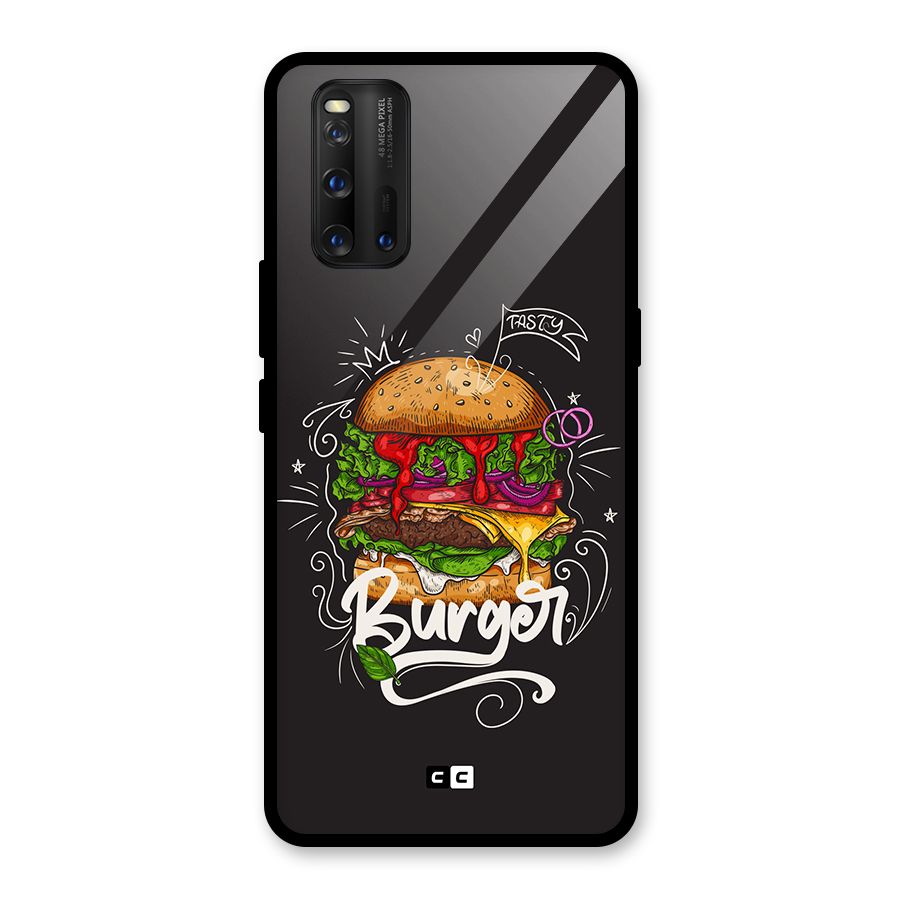 Burger Lover Glass Back Case for Vivo iQOO 3