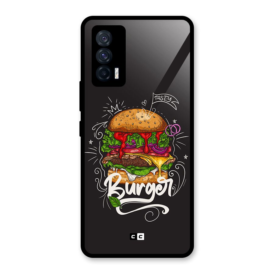Burger Lover Glass Back Case for Vivo iQOO 7 5G