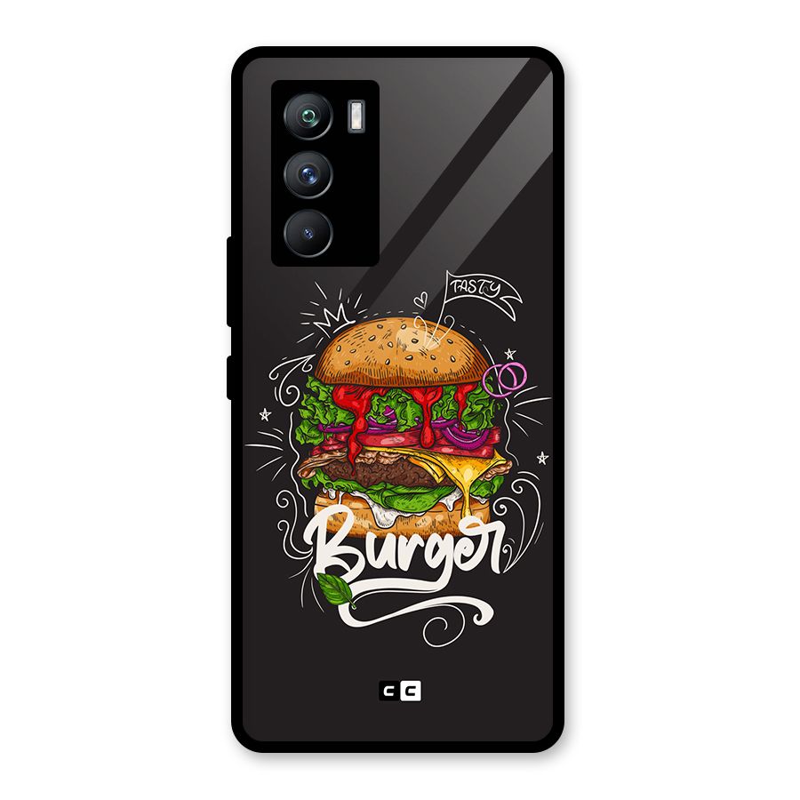 Burger Lover Glass Back Case for Vivo iQOO 9 SE