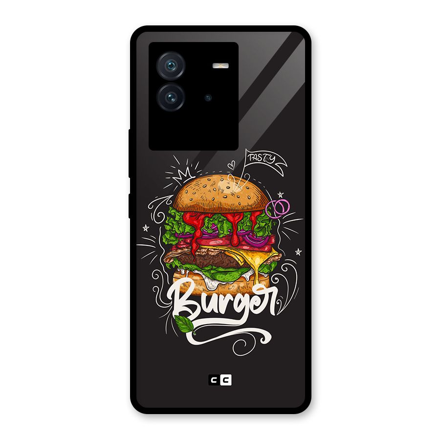 Burger Lover Glass Back Case for Vivo iQOO Neo 6 5G