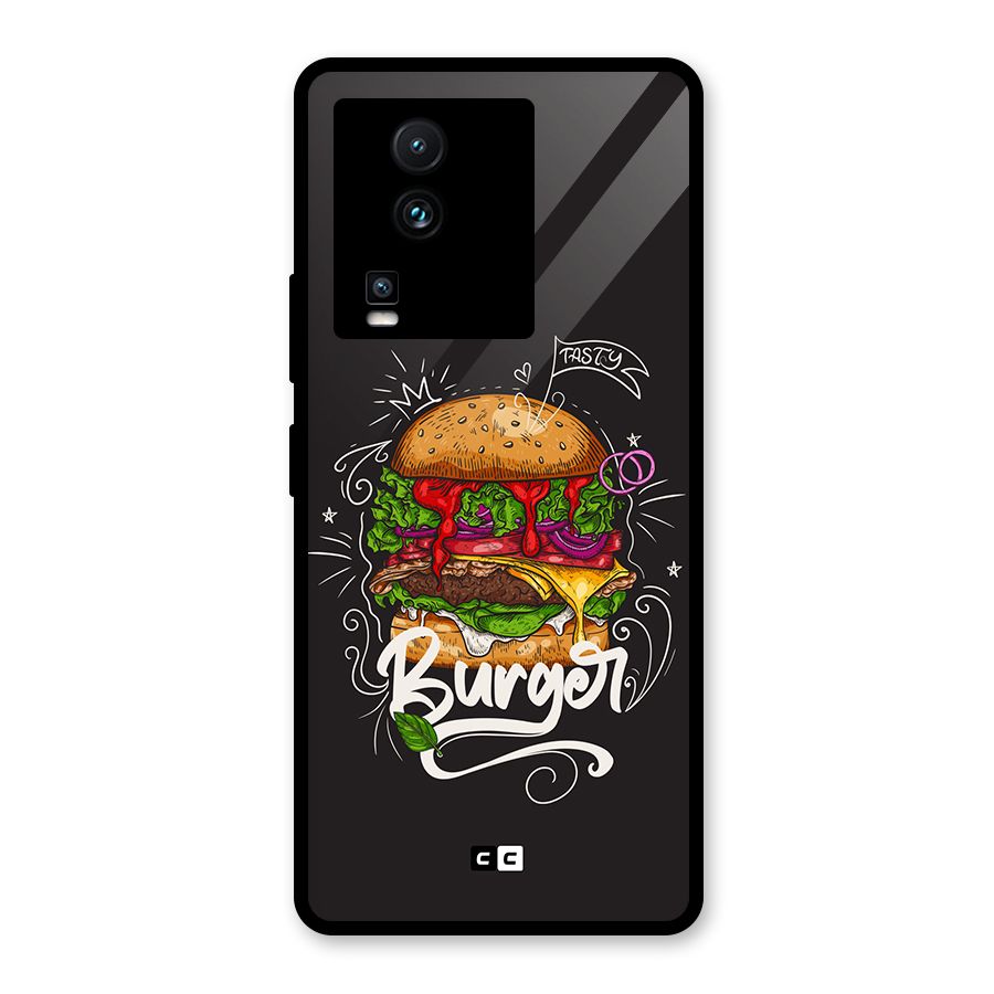 Burger Lover Glass Back Case for Vivo iQOO Neo 7