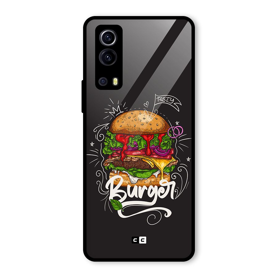 Burger Lover Glass Back Case for Vivo iQOO Z3