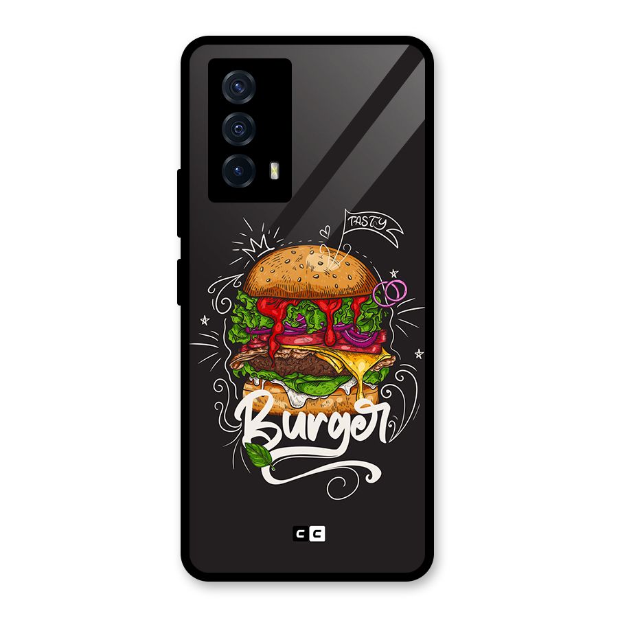 Burger Lover Glass Back Case for Vivo iQOO Z5