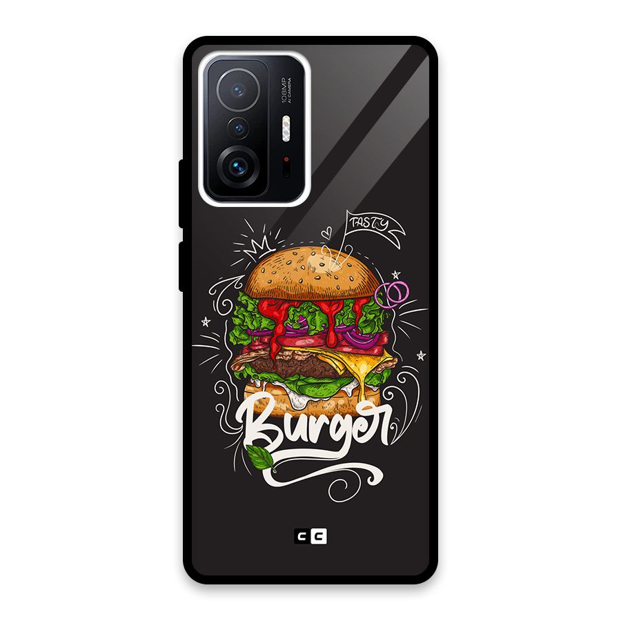 Burger Lover Glass Back Case for Xiaomi 11T Pro