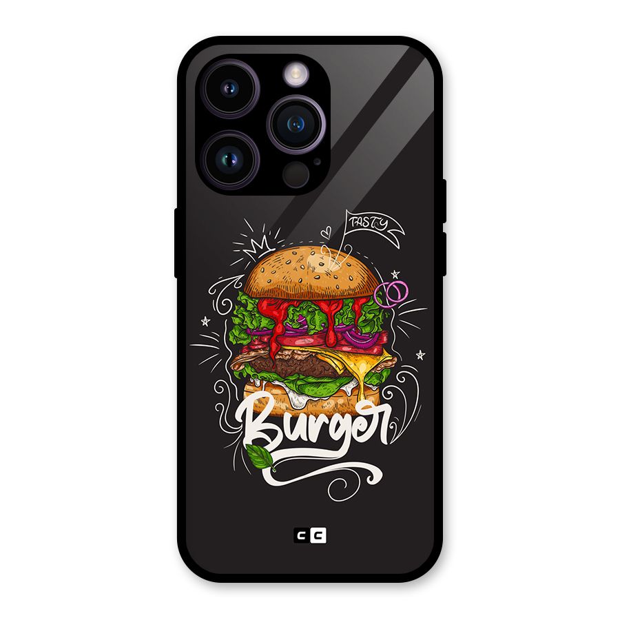 Burger Lover Glass Back Case for iPhone 14 Pro