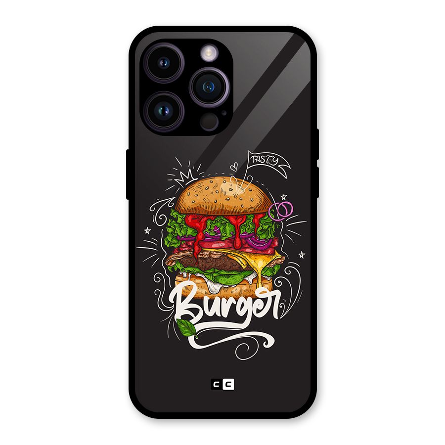 Burger Lover Glass Back Case for iPhone 14 Pro Max