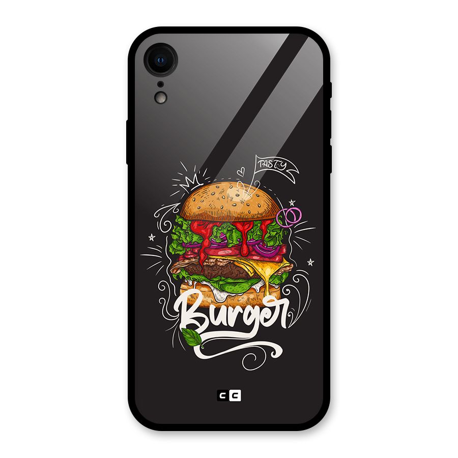 Burger Lover Glass Back Case for iPhone XR