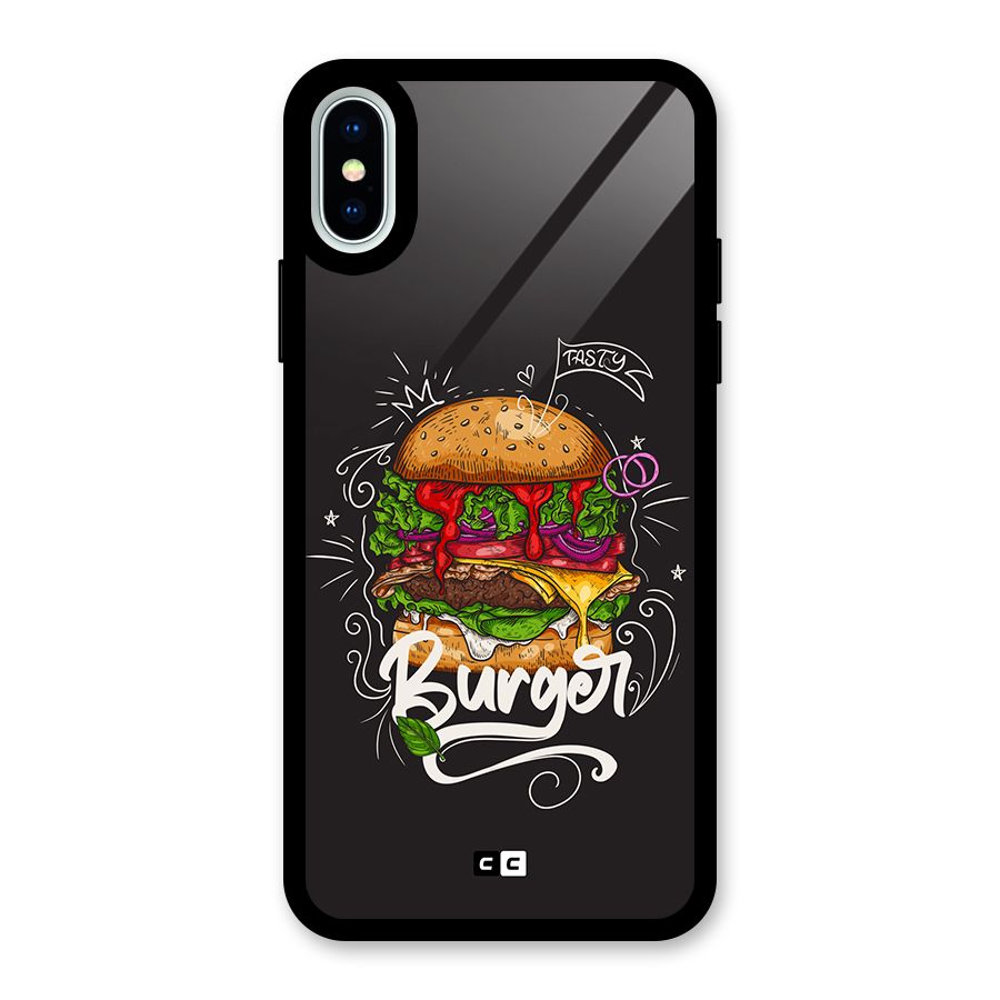 Burger Lover Glass Back Case for iPhone XS